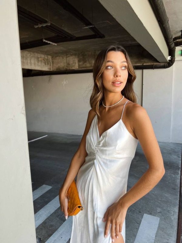 Vestido Satín Dorian. - Imagen 2