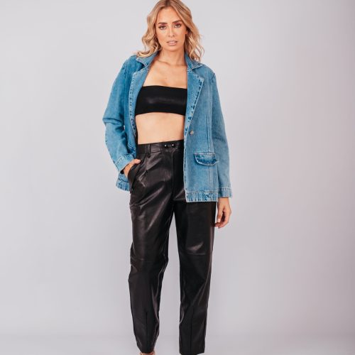 Pantalón eco cuero Nina