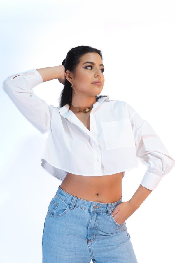Camisa cropped Mila - Imagen 3