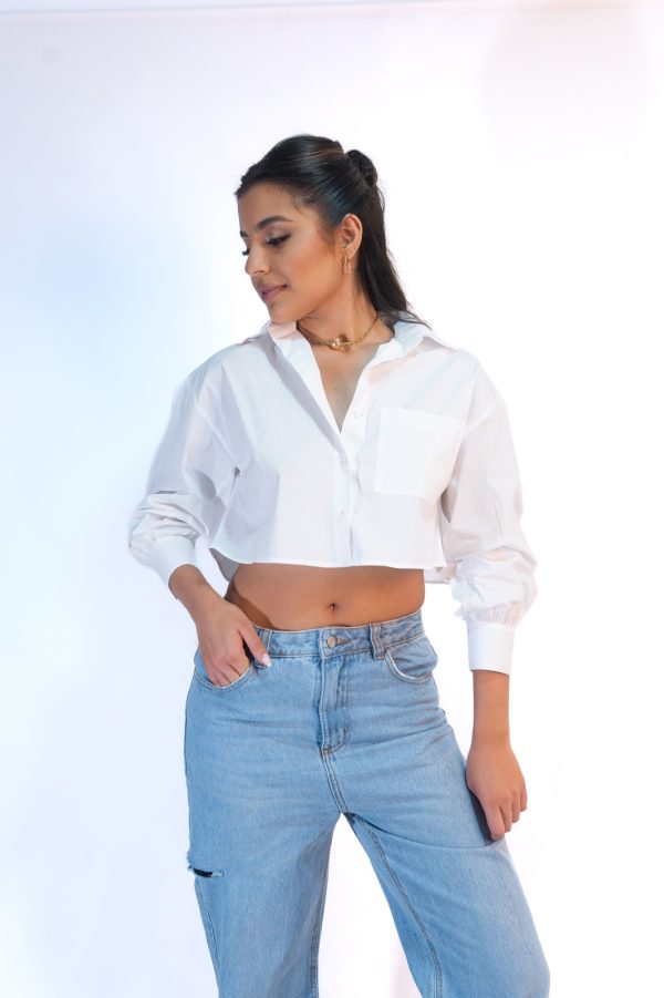 Camisa cropped Mila - Imagen 2