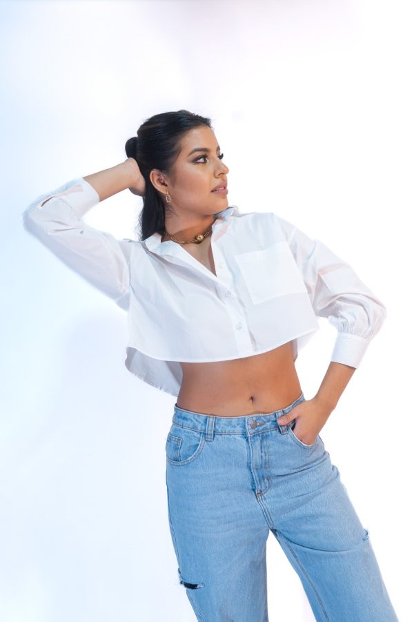 Camisa cropped Mila - Imagen 4