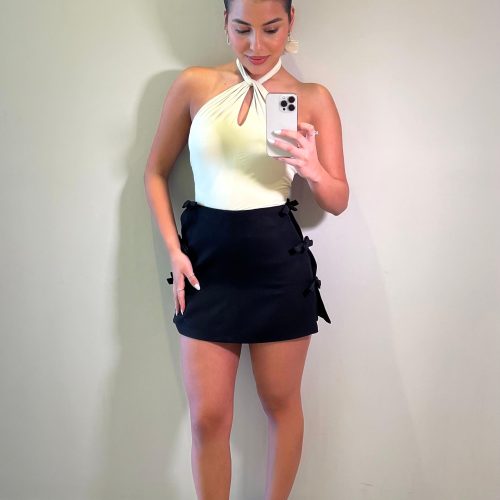 Short Pollera Bianca