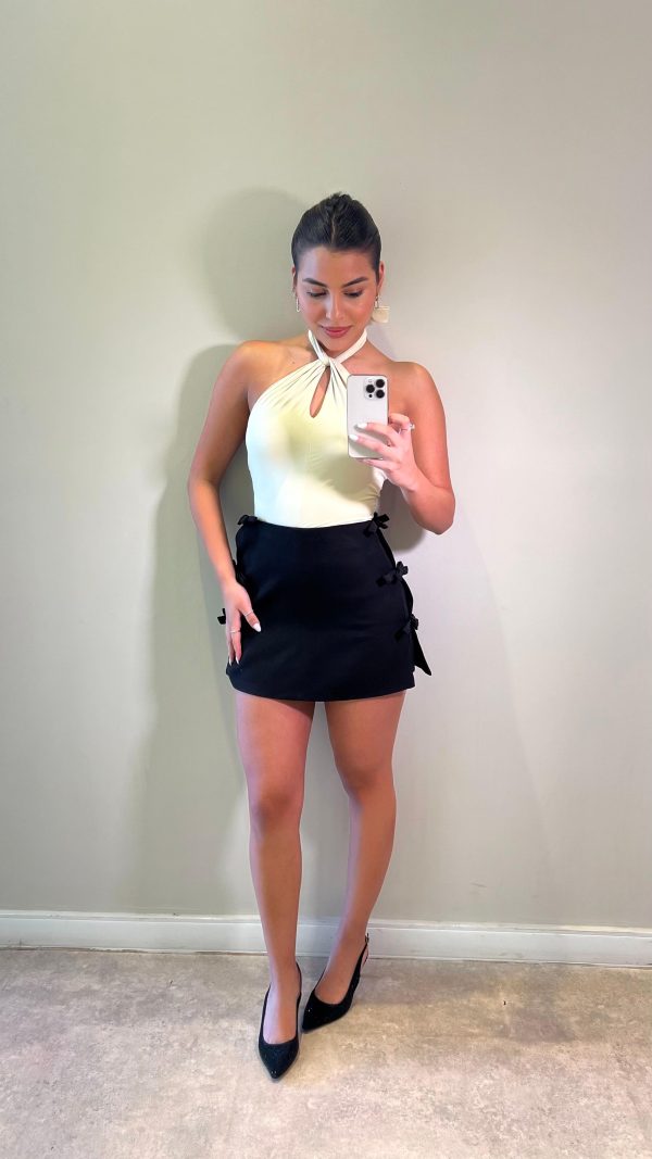 Short Pollera Bianca