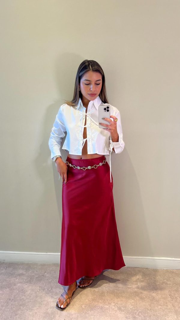 Pollera Evase Satin