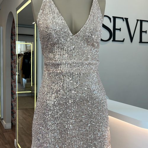 Vestido Escotado Gold