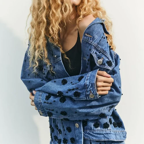 Chaqueta Oversize Bordada